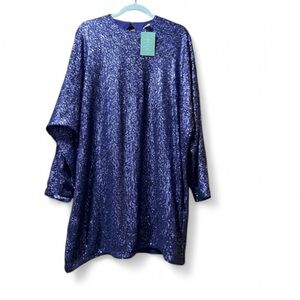 NWT Medium H&M Purple Sequin Dress